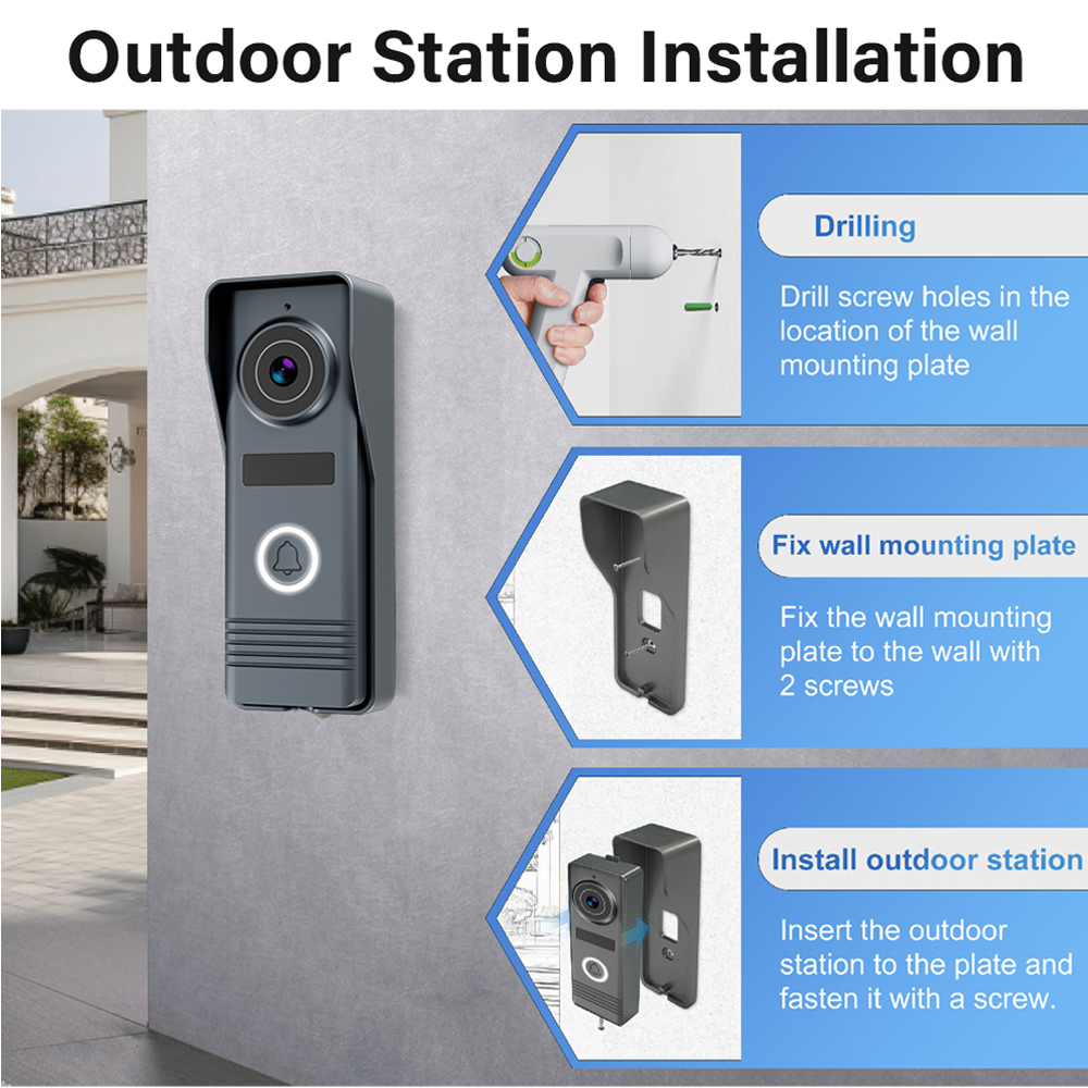 2-Wires Smart Home Wifi 1080P  - огляд і ціна Smart Doorbell Wired
