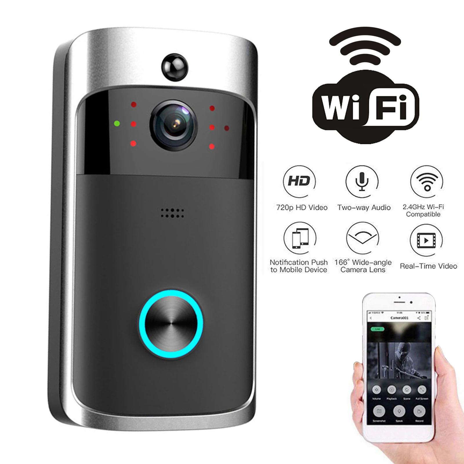 2026 NEW V5 Video Door Bell Wi - огляд і ціна Smart Doorbell Wired