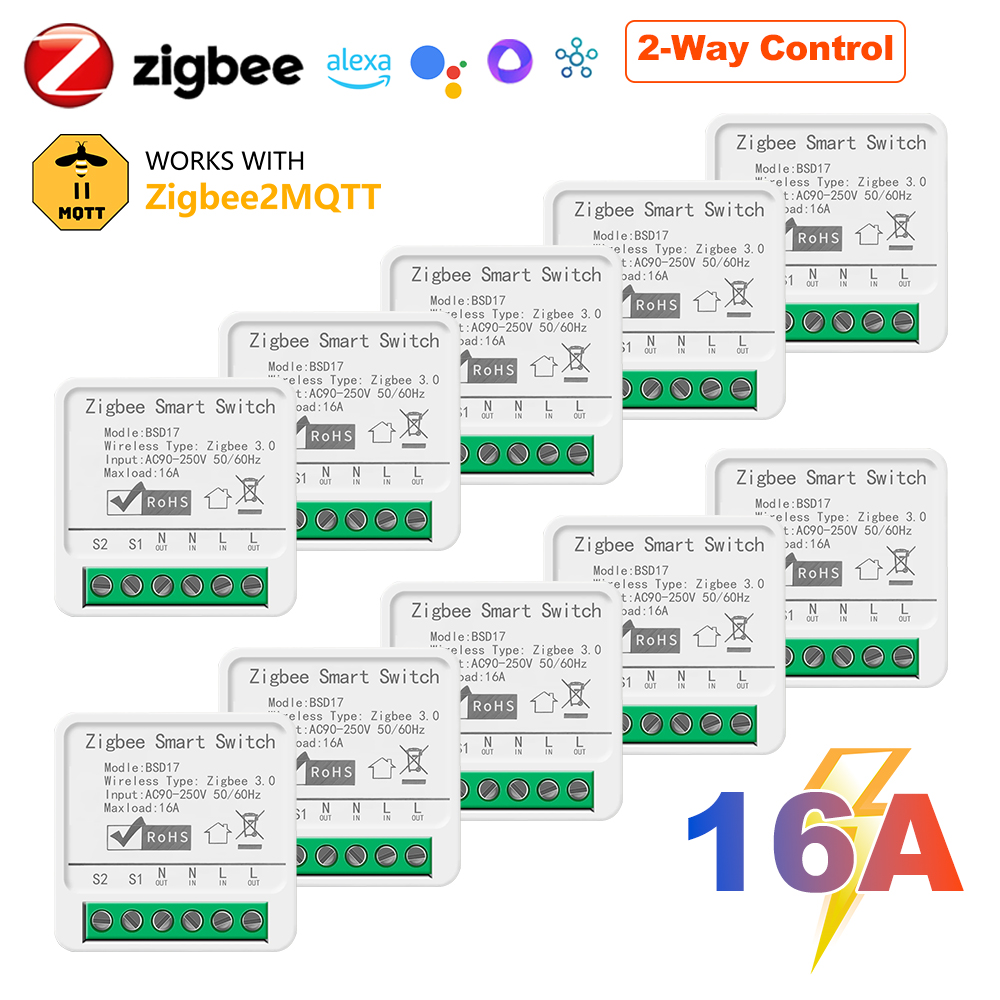 16A ZigBee3.0 Smart Light Swit - огляд і ціна Home Automation Diy