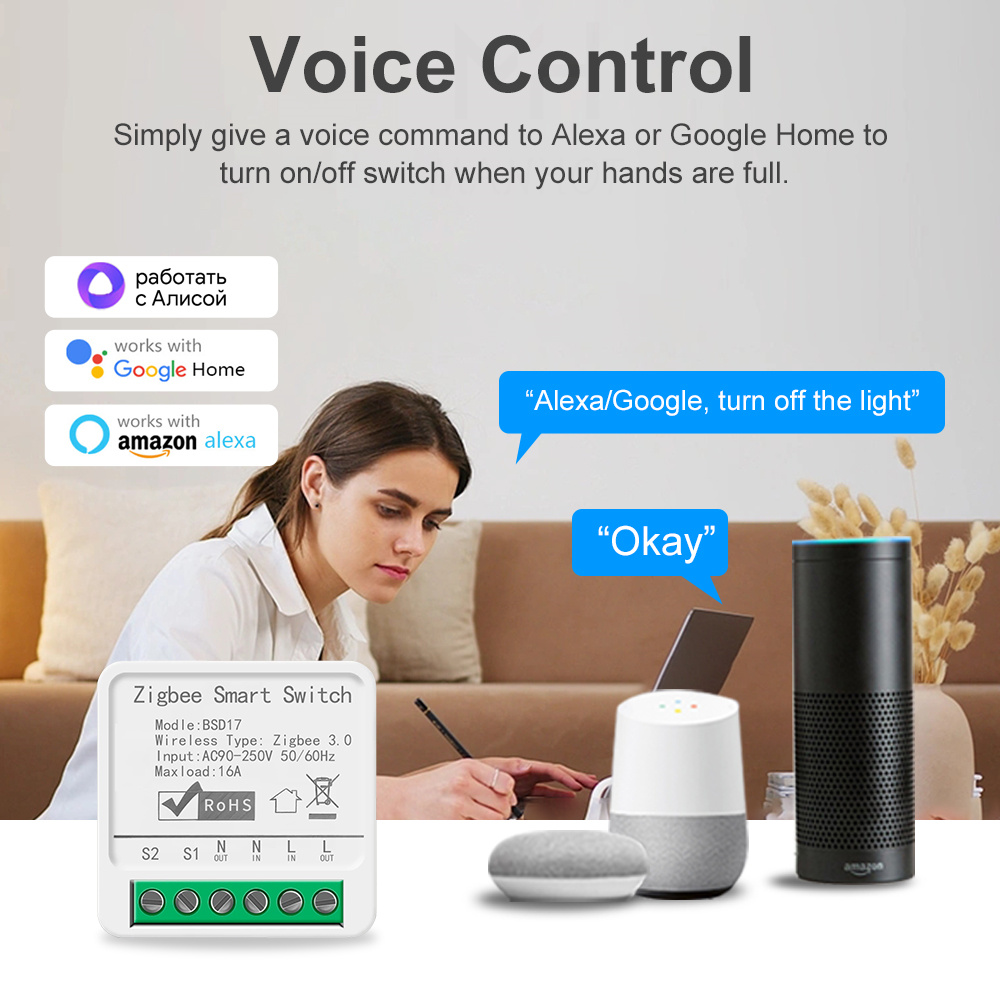 16A ZigBee3.0 Smart Light Swit - огляд і ціна Home Automation Diy