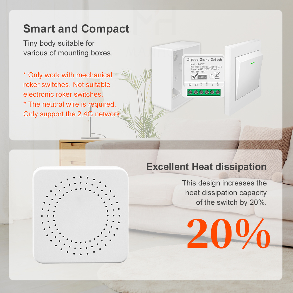 16A ZigBee3.0 Smart Light Swit - огляд і ціна Home Automation Diy