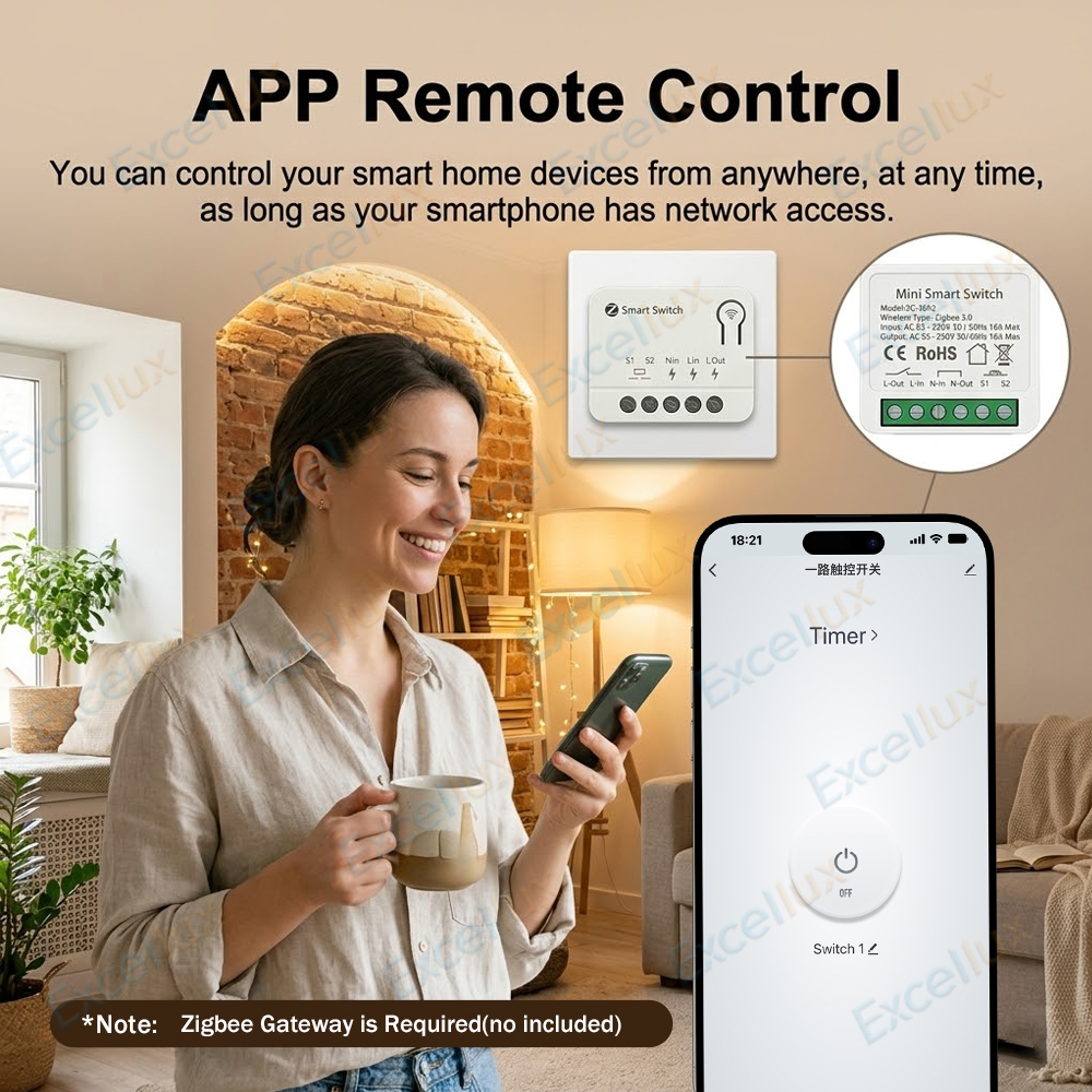 Zigbee 3.0 Mini Smart Switch D - огляд і ціна Diy Home Automation Controller