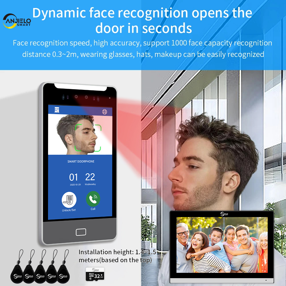 ANJIELO TUYA Smart 5IN1 Unlock - огляд і ціна Smart Doorbell Wired
