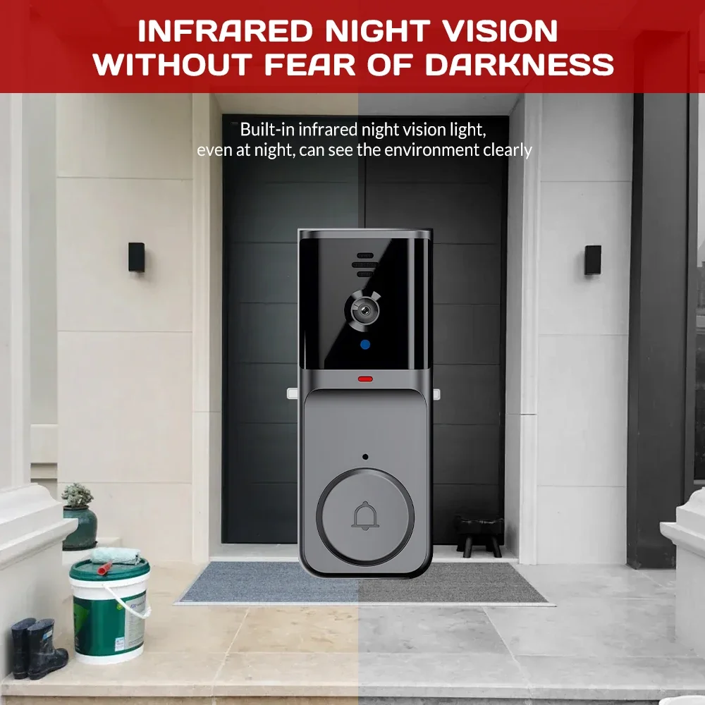 WiFi Wireless Intercom Smart D - огляд і ціна Smart Doorbell Wired
