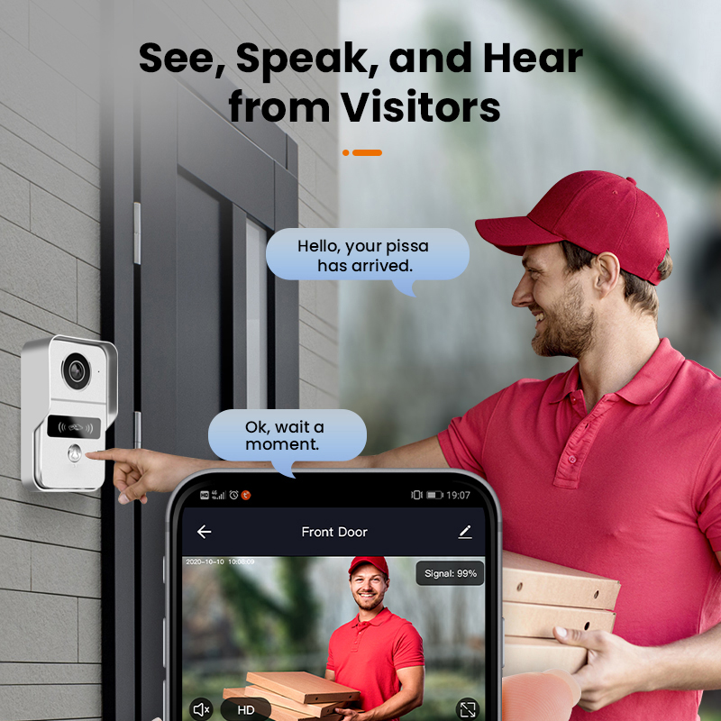 Support Tuya app, WiFi, video  - огляд і ціна Smart Doorbell Wired