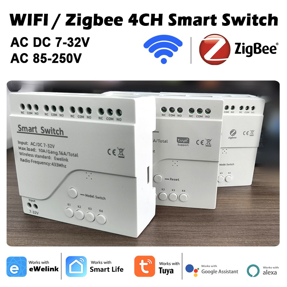 4CH Wifi / Zigbee Smart Relay  - огляд і ціна Home Automation Diy