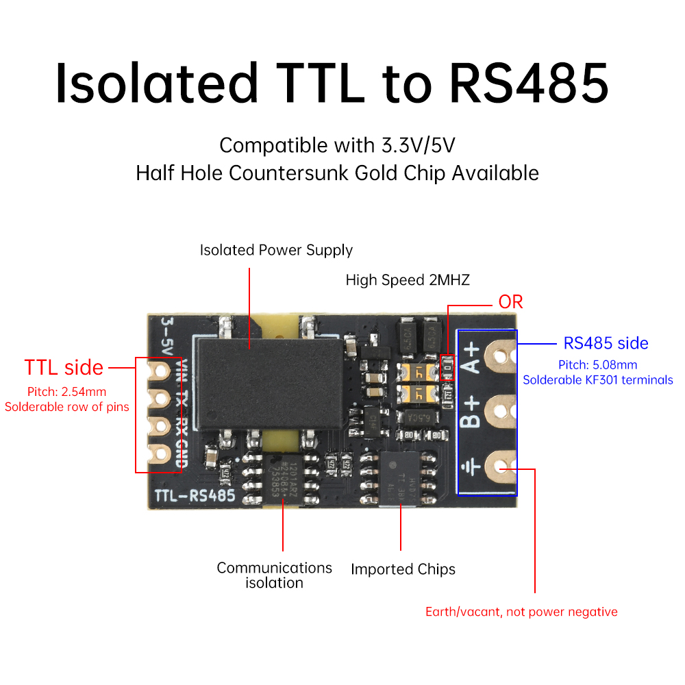 1pc Isolated TTL to RS485 Leve - огляд і ціна Shelly Relay Module
