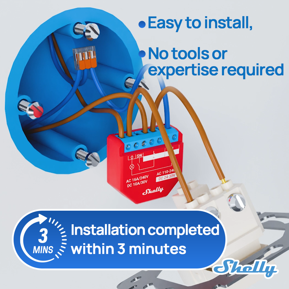 Shelly Plus 1PM Smart Home Lif - огляд і ціна Shelly Relay Module