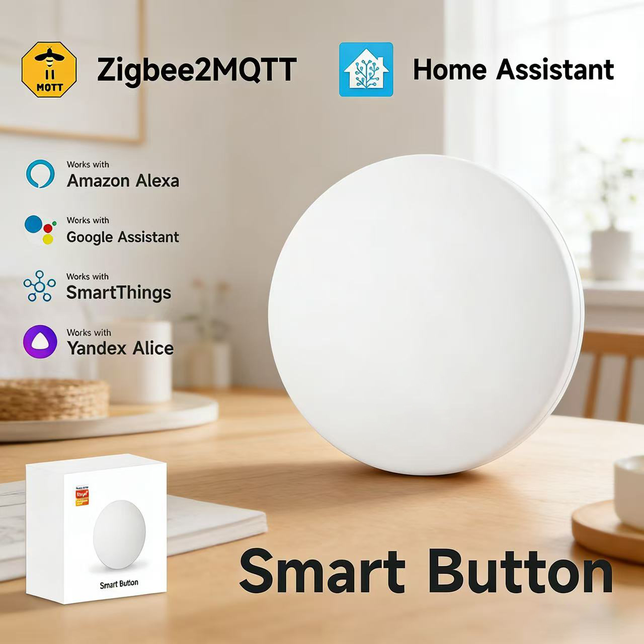 Zigbee3.0 2MQTT Smart Button S - огляд і ціна Home Automation Technology